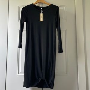 Knot Hem Midi Dress